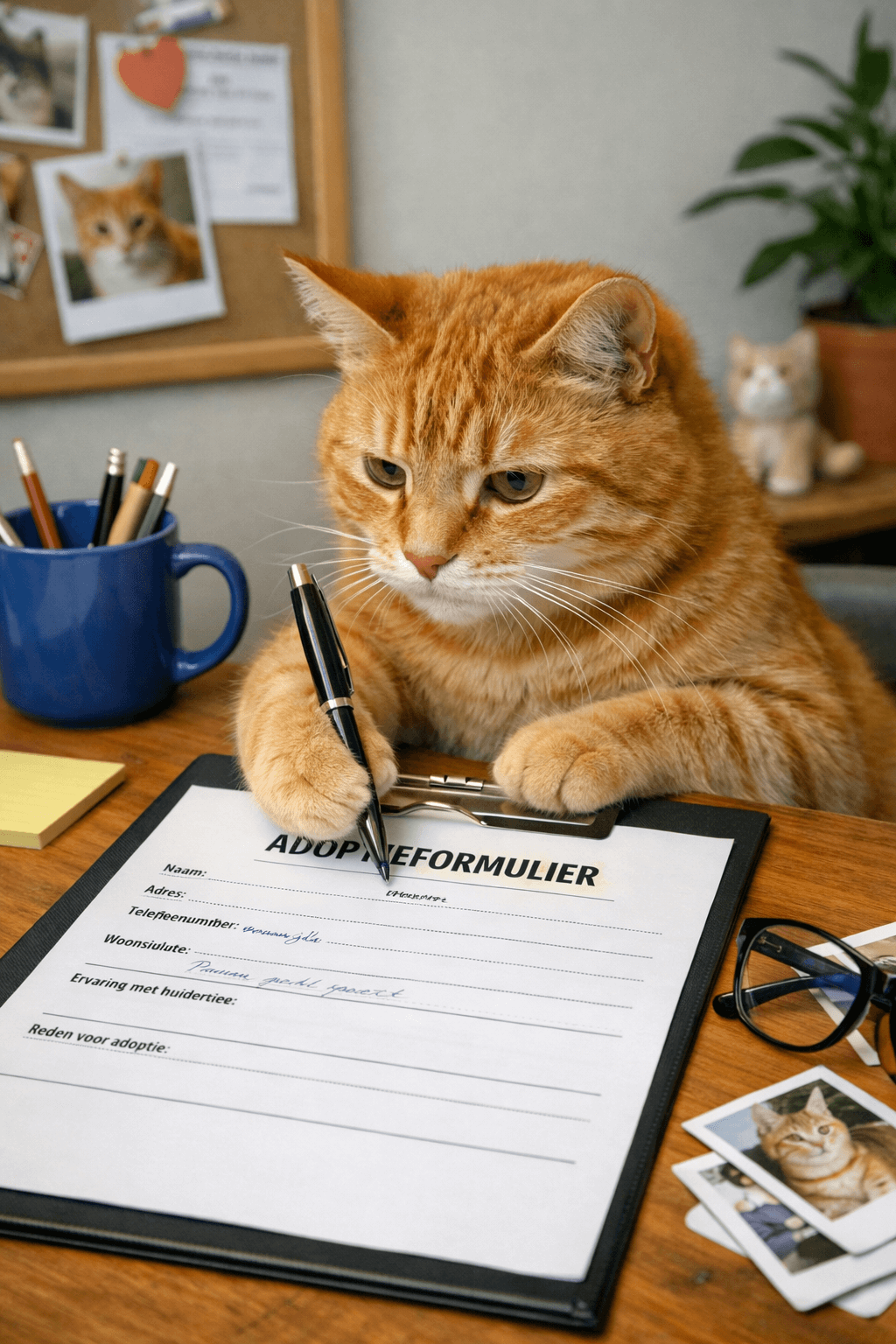 Adoptieformulier invullen