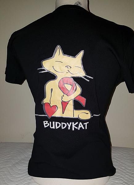 Buddy Kat shirt vrouw Zwart