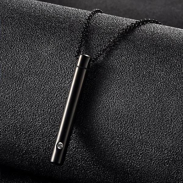 Urnkoker met ketting zwart