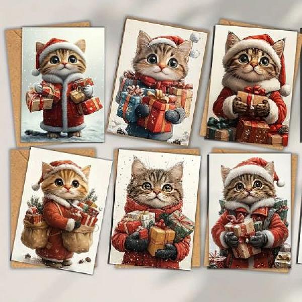 Kerstkaarten  kat