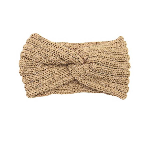 Winter hoofdband bruin, ook voor mondmasker