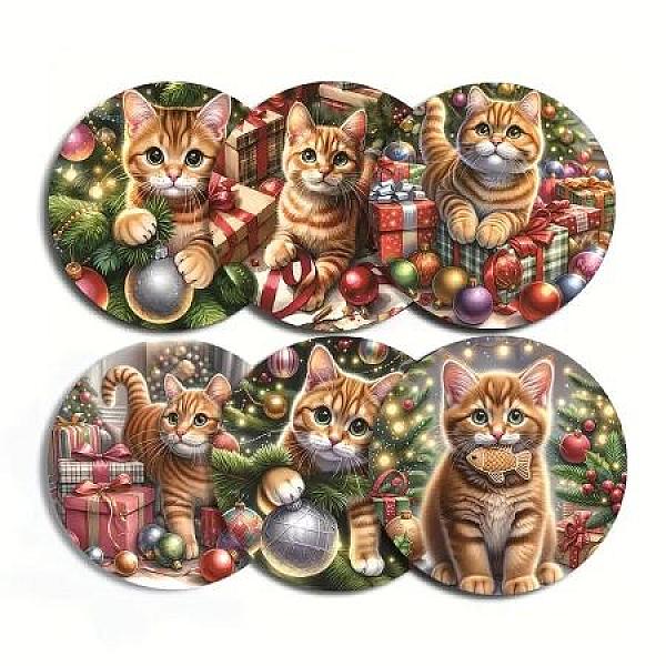 kerst Onderzetters Kat