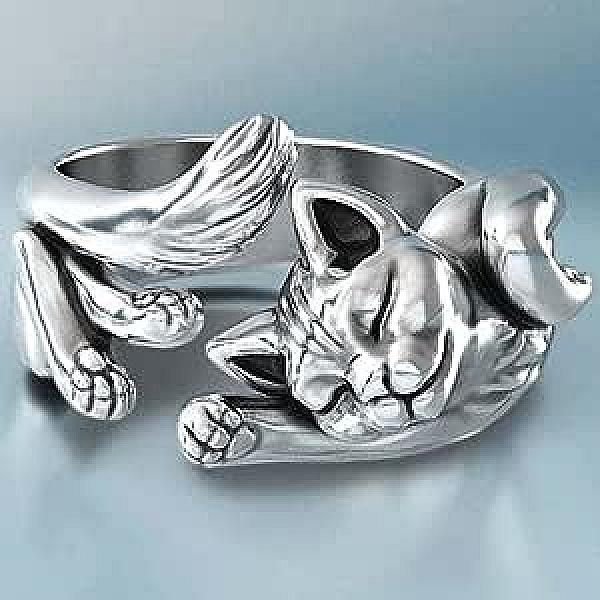 Kattenring open