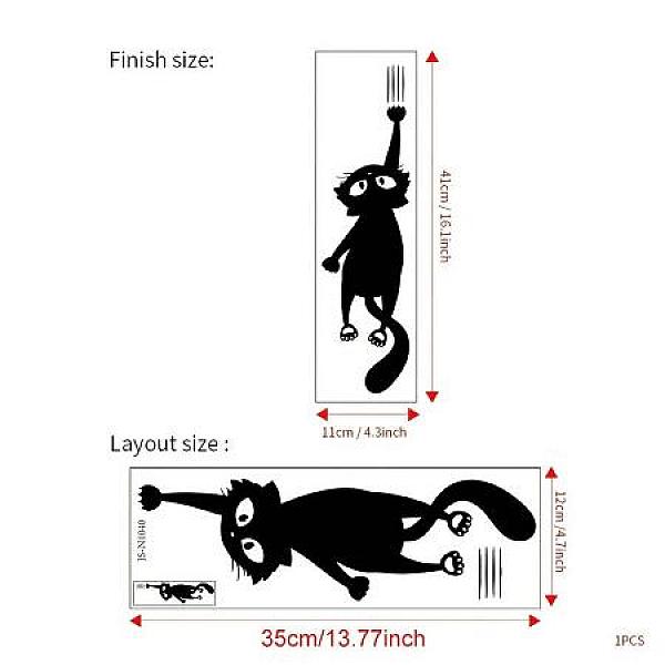 Sticker zwarte kat